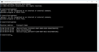 How to find MAC address of PC in cmd