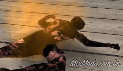 gta sa mod ped burning burned queimados se queimam fogo fire