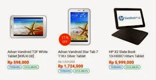 Harga Tablet Terbaru 2015