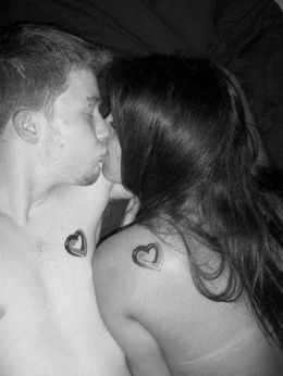 Couples Tattoos on Beautiful Hot  Hot Tattoos For Couples