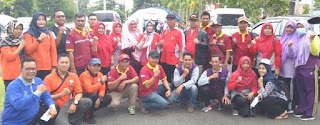 DPW PPNI Lampung bersama Tim dalam kunjungan korban bencana alam Tsunami di Lampung Selatan