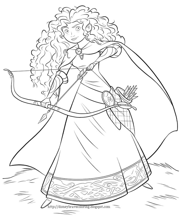 Disney Brave Coloring Pages 9