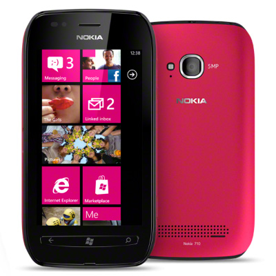 Harga NOKIA Lumia 710 Black Fuchsia cariharga.blogspot