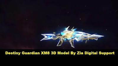 Prisma 3d - free fire Destiny Guardian XM8 3D Model obj Free download Prisma 3d modeling
