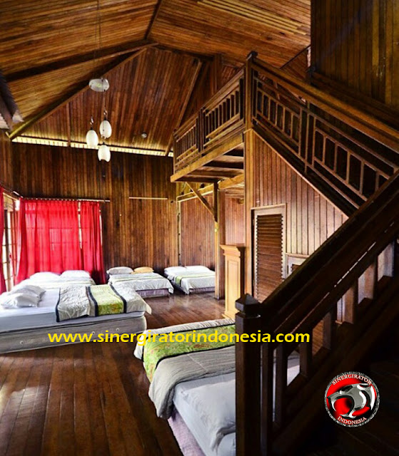 villa sukabumi besar luas bergaya bali modern