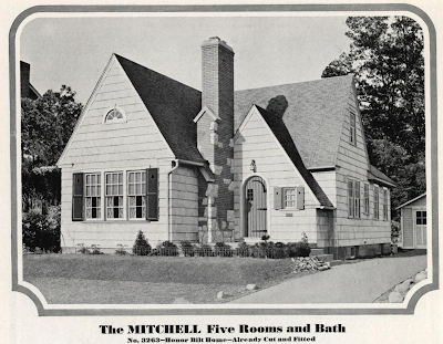 black and white catalog image of Sears Mitchell in the 1932 Sears Modern Homes catalog