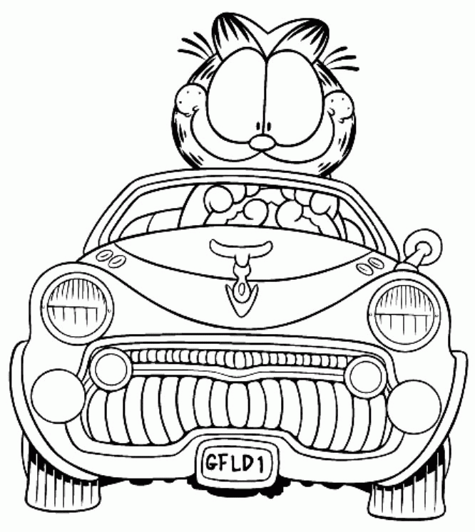 garfield coloring pages | Minister Coloring