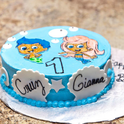 Bubble Guppies Birthday Cake on Sugar Sweet Creations  Bubble Guppies   Twins 1st Birthday Cake