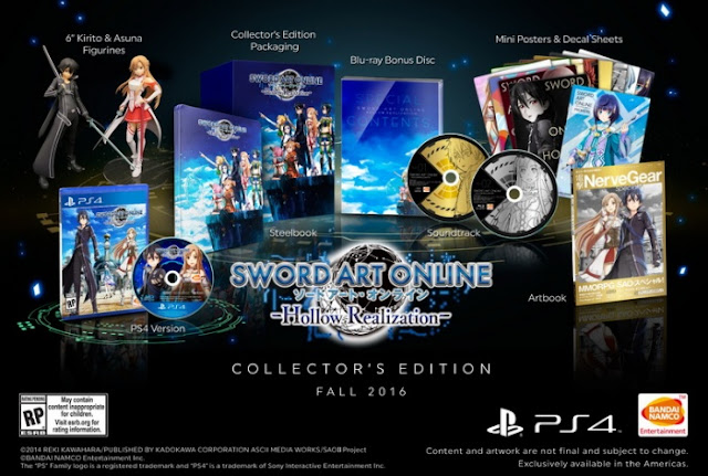 Sword Art Online: Hollow Realization Versi Inggris Mendapatkan Collector's Edition