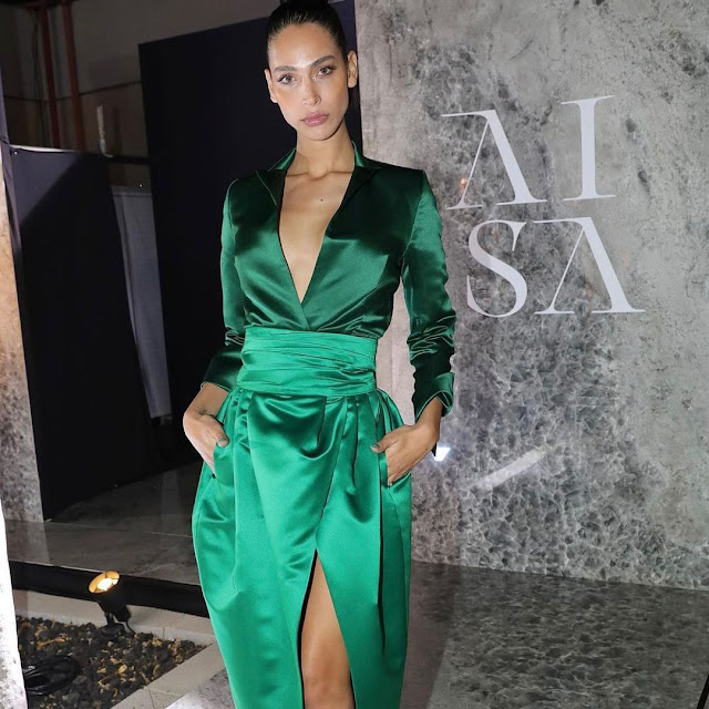 Talleen Abu Hanna – Most Beautiful Transgender Women in Green Dress