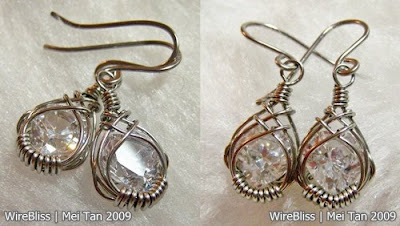 Wire Wrapped Caged Earrings