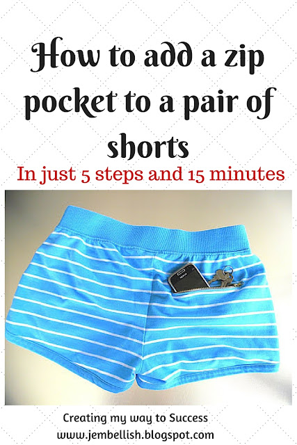 Add a Zip Pocket to Shorts