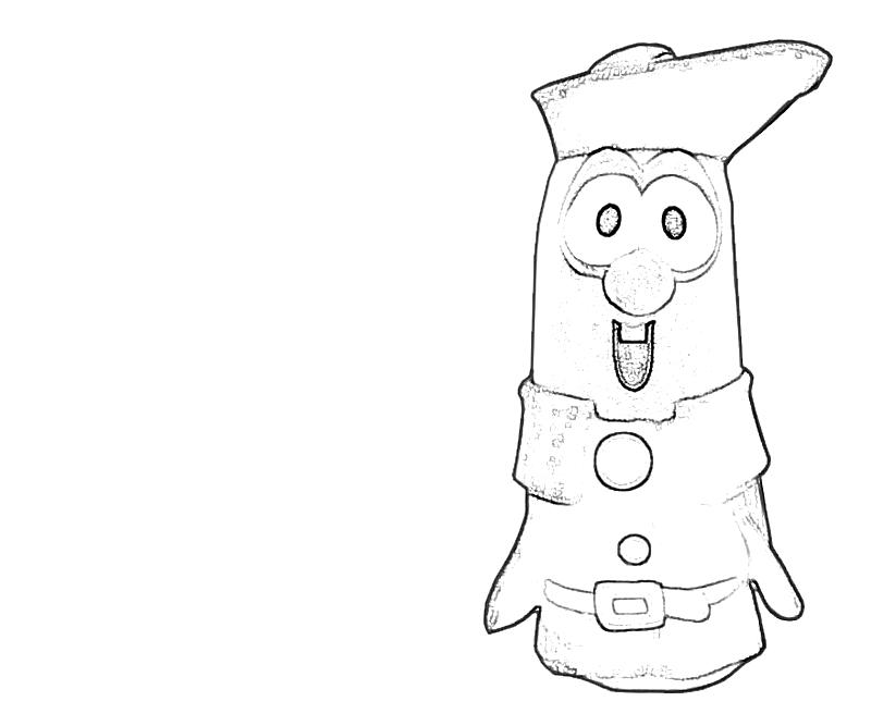Printable Larry the Cucumber 4 Coloring Page
