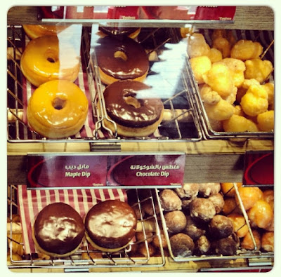 croissants, bagels, donuts and muffins at Tim Hortons