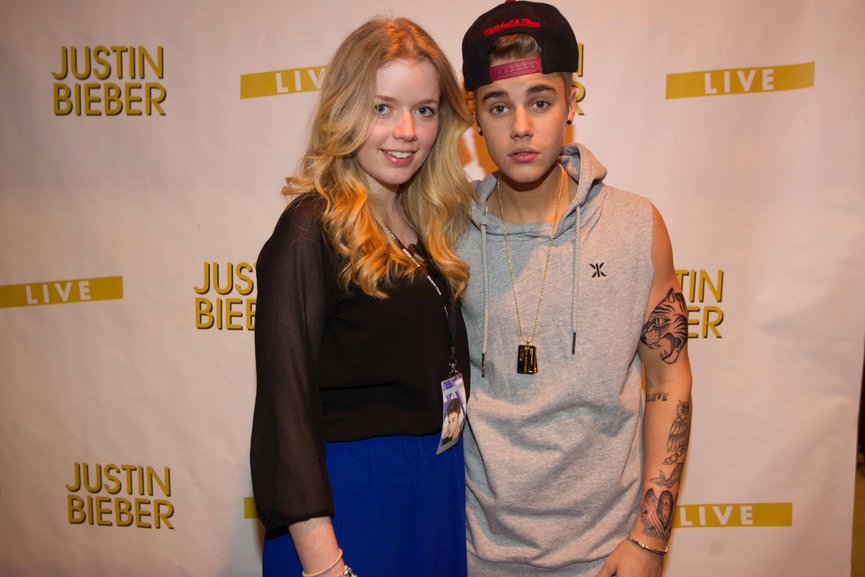 Justin Bieber from Meet and Greet,Stockholm (April 23)