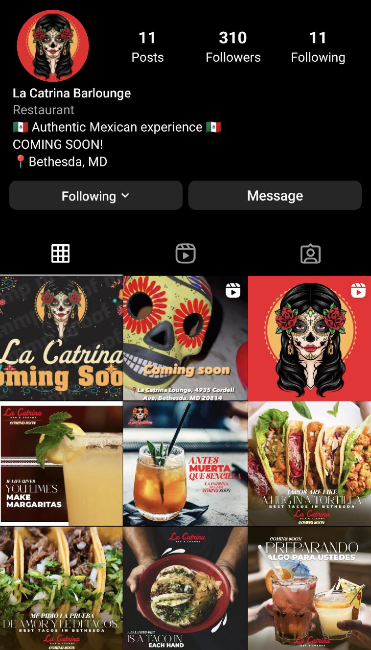 Update On La Catrina Lounge In Bethesda