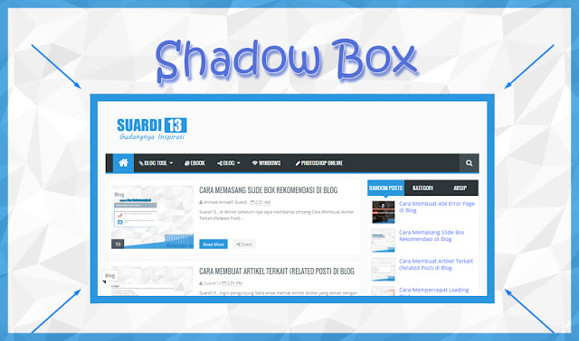 Cara Membuat Shadow Box di Blog