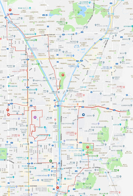 騎鐵馬遊京都的路線