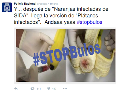 Plátanos infectados con SIDA  Trolas en la Red