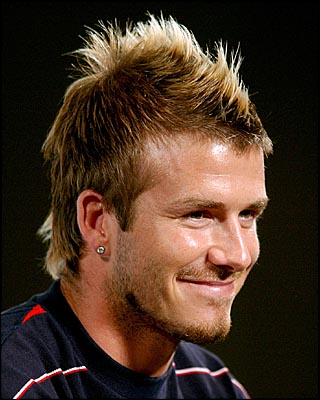 david beckham hair 2009. David Beckham in short