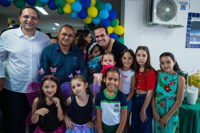 Vice-governador Lucas Ribeiro inaugura creche do programa Paraíba Primeira Infância em Salgadinho