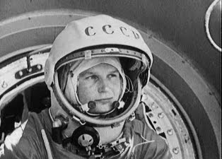 Foto da primeira astronauta mulher Vladimirovna Tereshkova