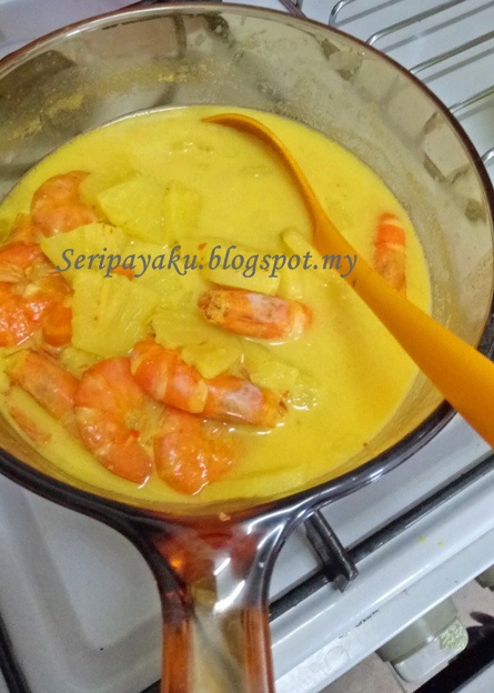 My Kuali: Gulai udang nenas