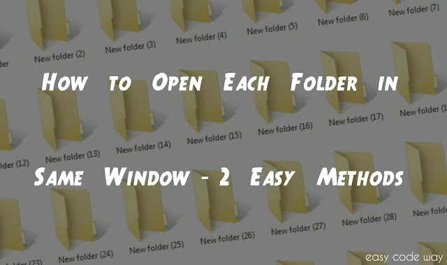 Open Folder in Same Window