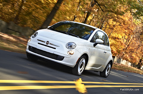 Fiat 500 in Autumn