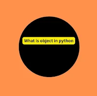 What is object in Python?