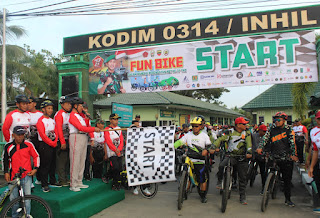 Ratusan Peserta Ikuti Fun Bike Sempena HUT ke-77 TNI