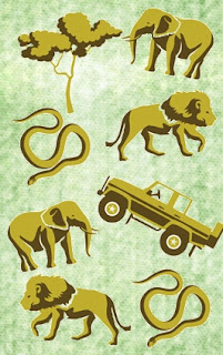 Baby Jungle Free Printable Paper.