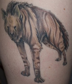 hyena tattoo art for body