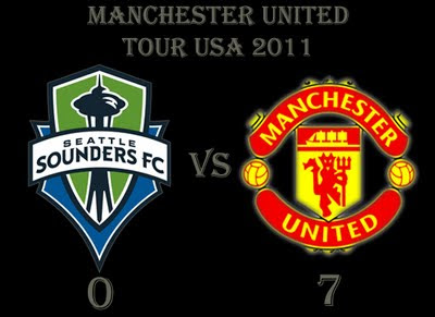 Seattle Sounders v Manchester United 0-7 result man utd tour usa