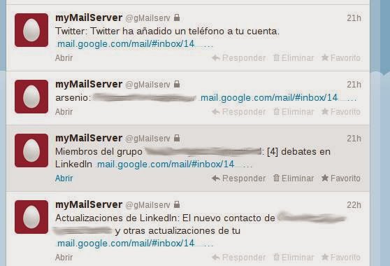 gmail desde twitter