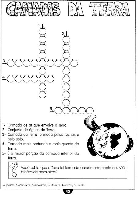 Atividades sobre o Planeta Terra 