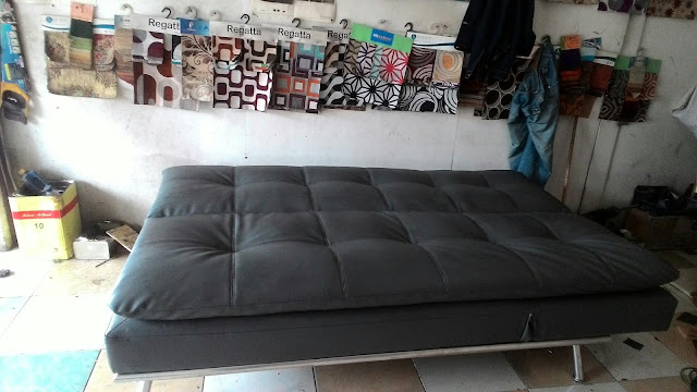 ganti kain sofa bed di bekasi