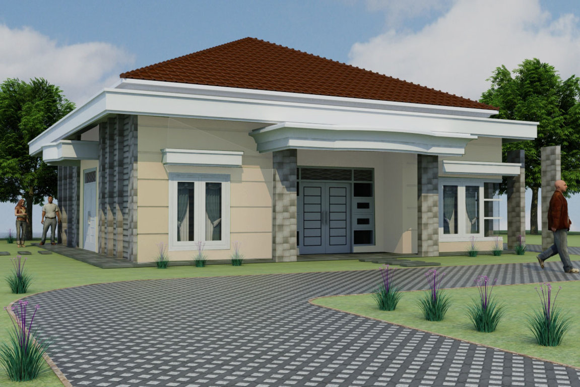 Desain Rumah  Mewah 1 Lantai  Desain Rumah  Beken Modern 