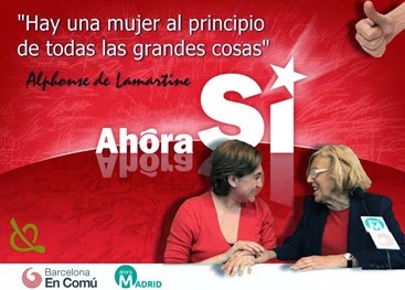 Ada Colau y Manuela Carmena