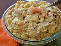 who dat! best cajun potato salad with shrimp