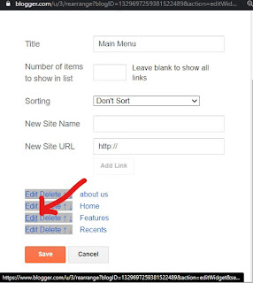 customizing navbar in blogger