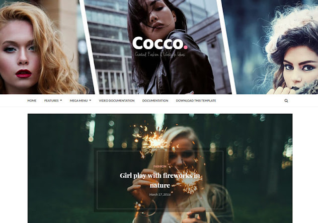 Blogger Template is a premium looking and professionally designed magazine blogger theme Cocco Stylish Blogger Template