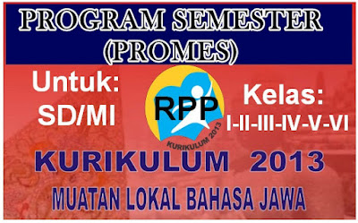 Program Semester (Promes) Bahasa Jawa K-13 SD/MI