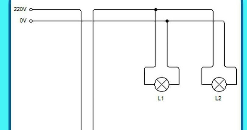 Diagram Bagan Instalasi Saklar Tunggal Untuk 2 Lampu 