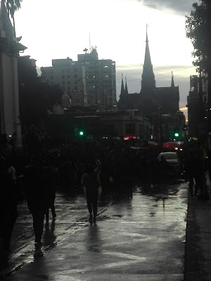 Cacerolazo en el Parque Bolivar Manizales