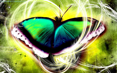 Butterfly 3D Standard Resolution Wallpaper