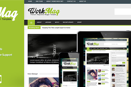 Workmag Responsive Multipurpose Blogger Template Free Download - Themeforest