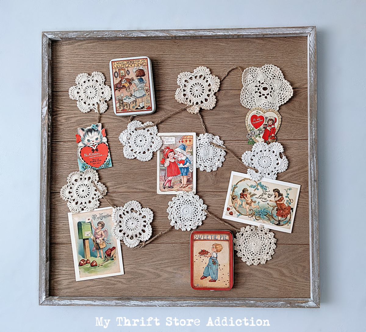 Vintage valentine upcycle