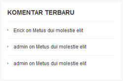 widget komentar terbaru