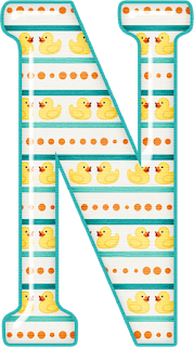Abecedario con Patitos de Goma. 